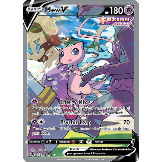 Mew V (Alternate Full Art) - SWSH08: Fusion Strike (SWSH08)