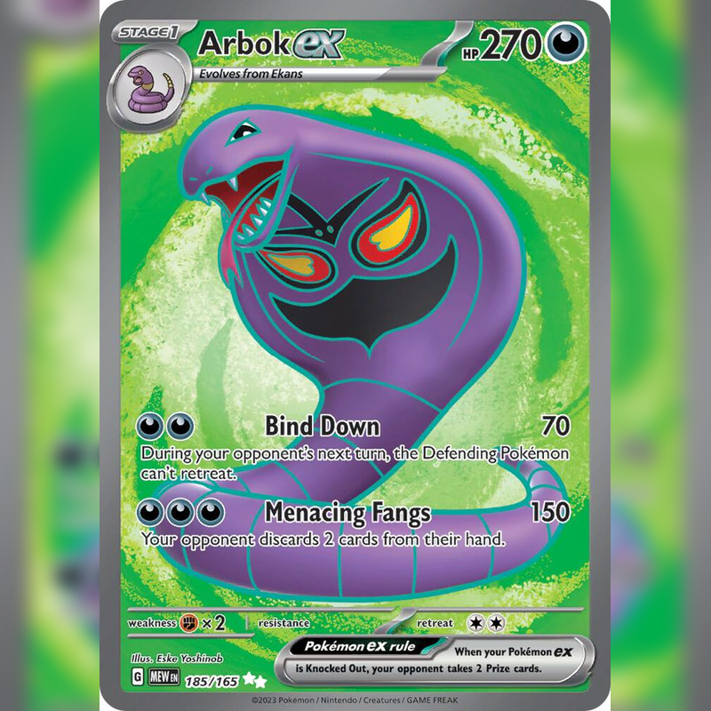 Arbok ex - 185/165 - SV: Scarlet & Violet 151 (MEW)