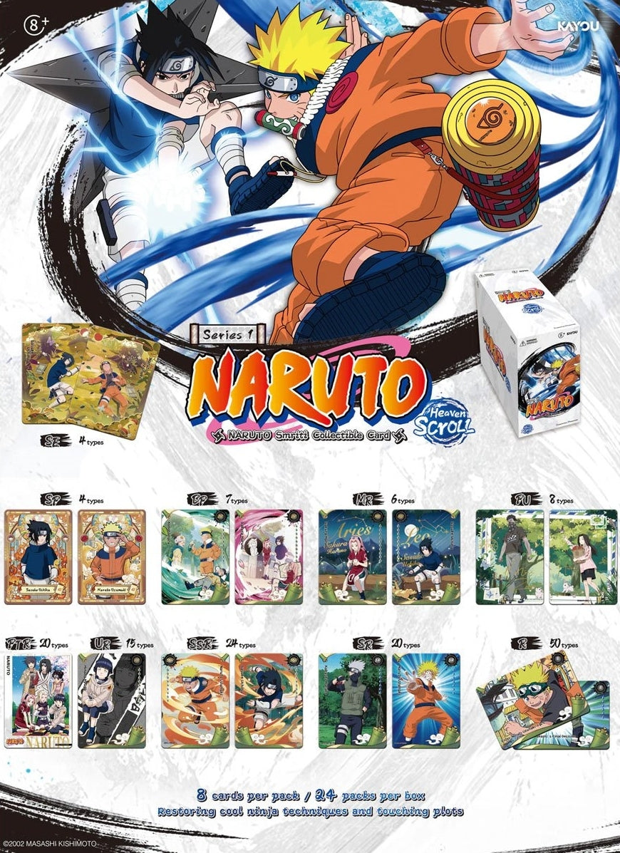 KAYOU Naruto Smriti Collectible Cards - Heaven Scroll English Series 1 - Booster Box